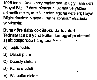 Egitim Bilimleri Program Gelistirme Temel Kavramlar Test Z